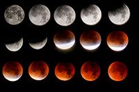 Eclipse de lune 28 septembre 2015: toutes les photos.