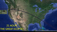 21 août: Eclipse totale du Soleil.