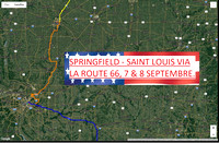 Springfield, Illinois - Saint Louis, Missouri, via la Route 66, 7 & 8 septembre.