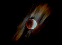 Eclipse partielle de Lune, 16 juillet 2019.